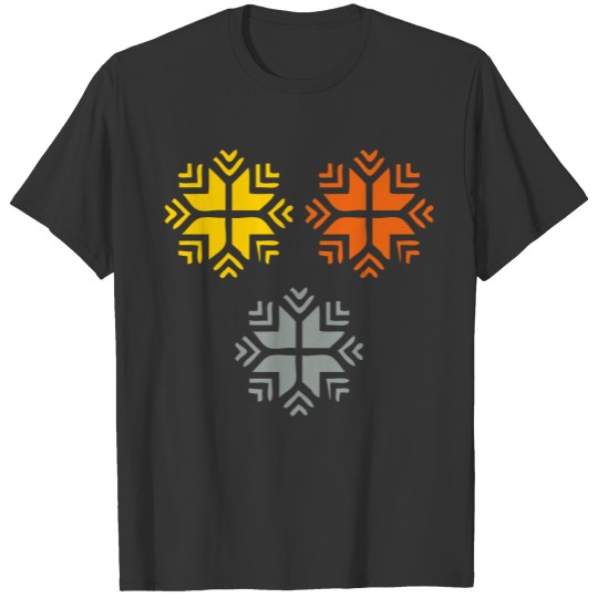 Large Snowflakes T Shirts