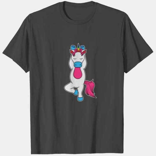 Unicorn Yoga Fairy Tail Mythical Girls Gift T Shirts