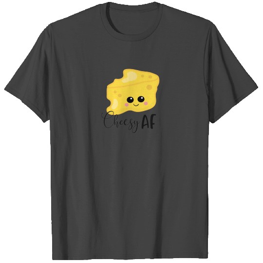 Cheesy AF Kawaii Cheese Clip Art T Shirts