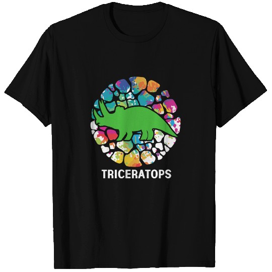 Triceratops Horned Dinosaur Fossil Extinct Armored T Shirts