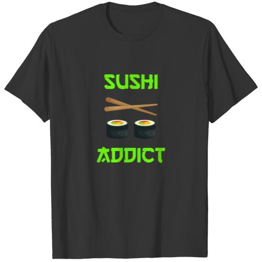Sushi Addict Japanese Food Japan prawn T-shirt