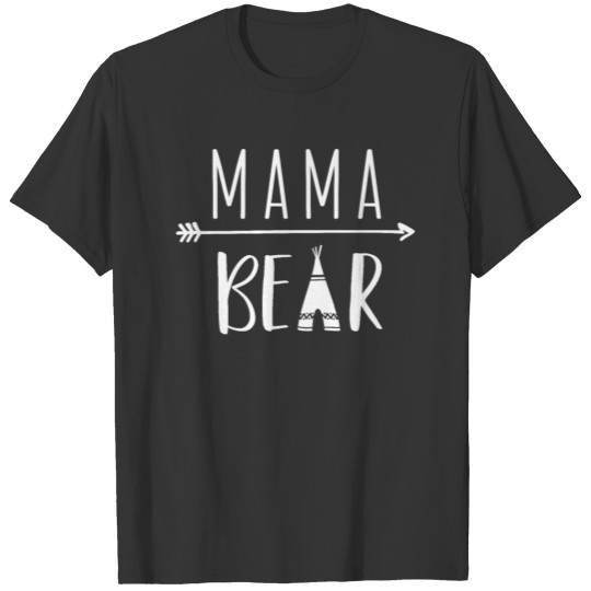 Mama Bear V-neck Triblend Mother Women Ladies Gift T-shirt