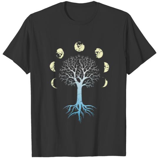 Phases of the Moon Tree of Life T Shirts Gift