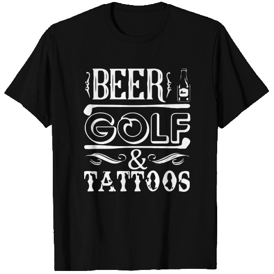 beer golf and 2 T Shirts
