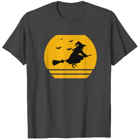 Halloween witch broom witchcraft magic T Shirts