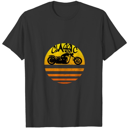 Classic Motorcycle USA I Vintage Retro Biker T-shirt