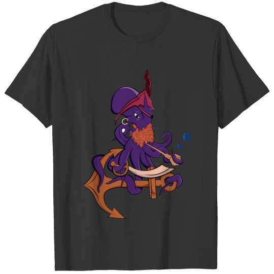 octopus illustration T-shirt