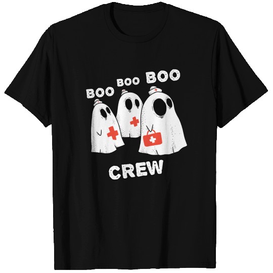 Boo Boo Crew Nurse Ghosts Halloween Ghosts T Shirts