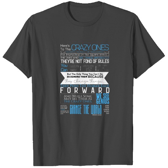 OCT 2019 - Steve Jobs | Here's To The Crazy Ones T Shirts