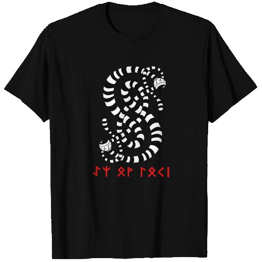 The Eyes Of Loki Sigil (Red Letters) T Shirts
