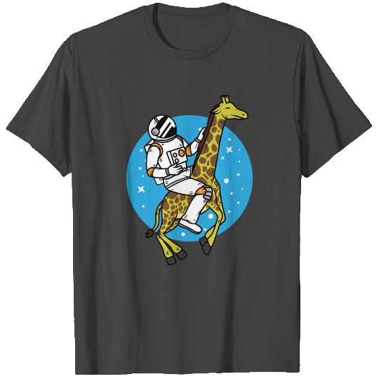 Astronaut ride Giraffe T Shirts