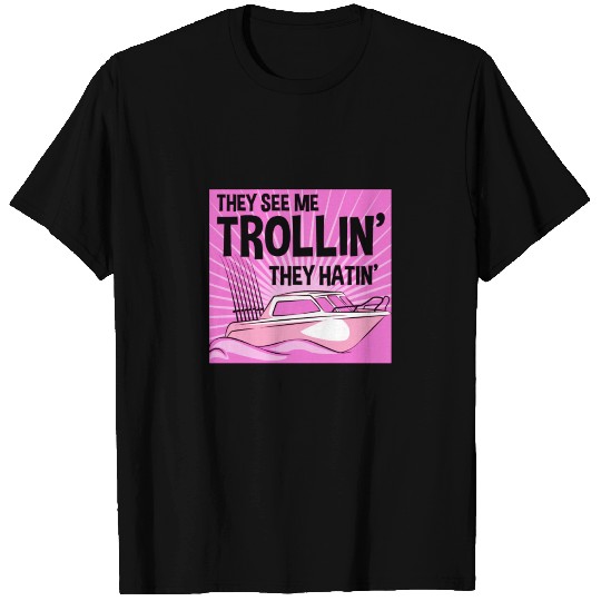 Trolling fishing trolling salmon sea trout T Shirts