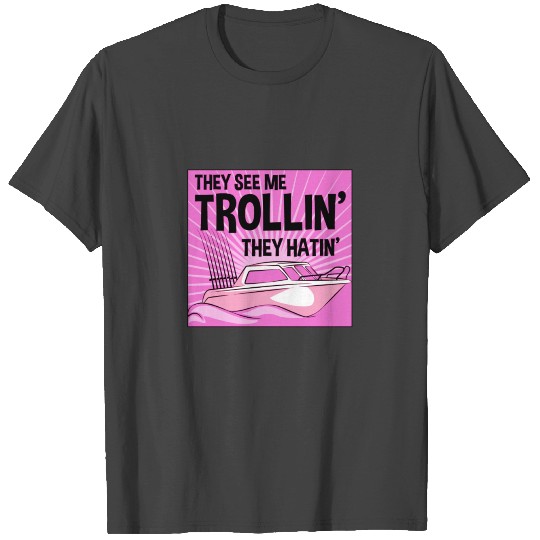 Trolling fishing trolling salmon sea trout T Shirts