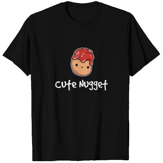 Crispy Fried Chicken Cute Nuggets Dipping In Sauce T Shirts