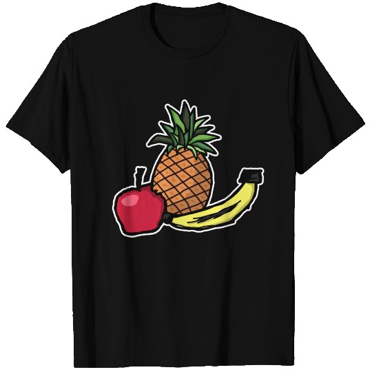 Fruits, Apple, Banana, Pineapple T Shirts