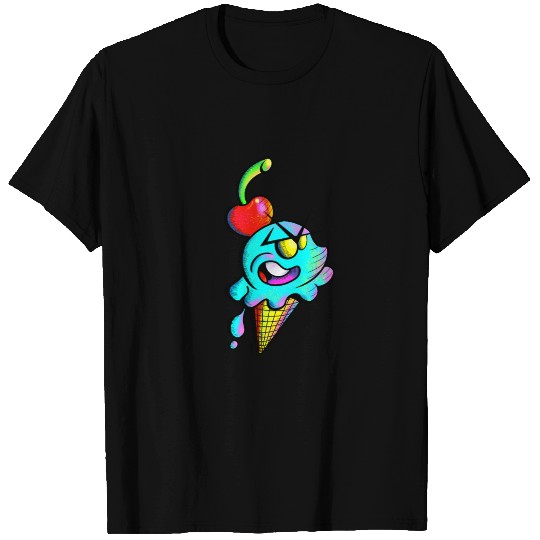 Blue Ice Cream cone Chibi T Shirts