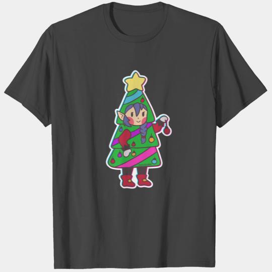 Christmas Elf North Pole Help Children Gift T Shirts
