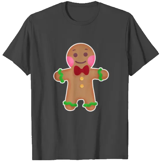 gingerbread man christmas biscuit children gift T Shirts