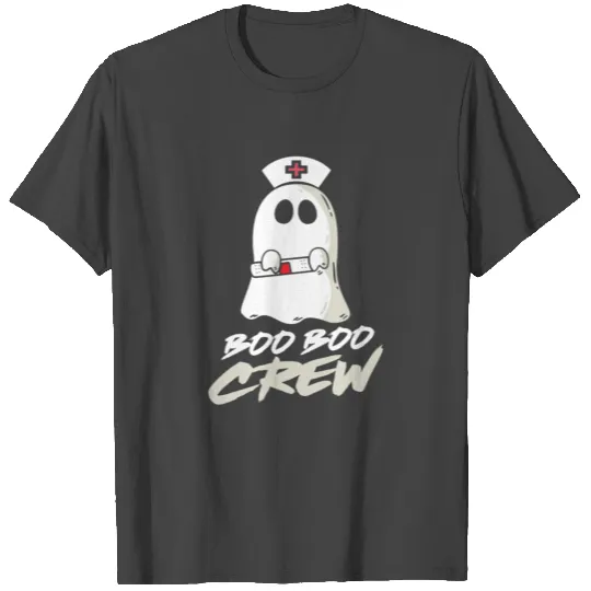Boo Boo Crew Funny Ghost Nurse Halloween Costume T Shirts