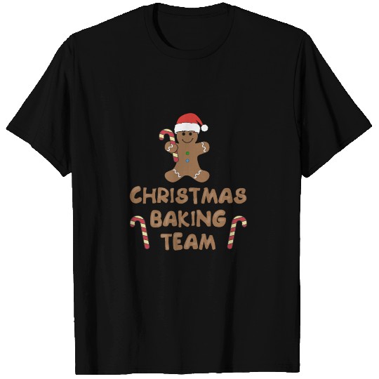 Christmas Baking Team Gingerbread Man T Shirts