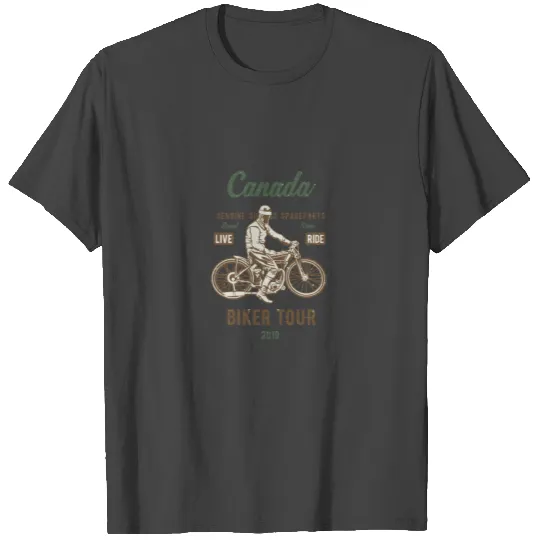Motorcycle Canada Motorcycle Holidays T Shirts