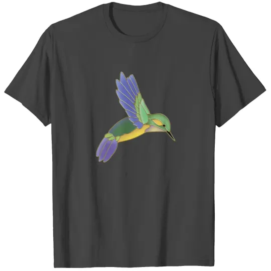 Stained Glass Hummingbird T Shirts