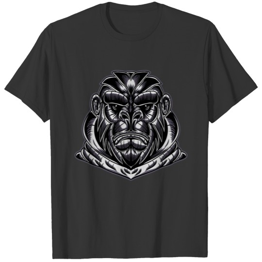 Silverback Gorilla Monkey Ape Black and White Gift T Shirts