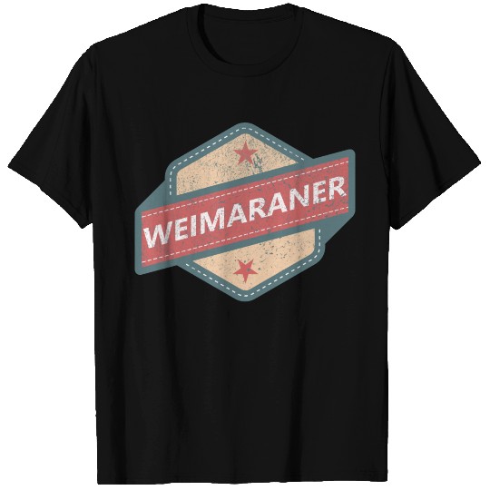 WEIMARANER LOGO Vintage Retro T Shirts