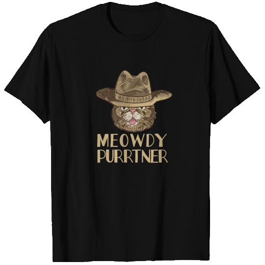 Meowdy Purrtner (Howdy Partner) - Funny Southern T Shirts