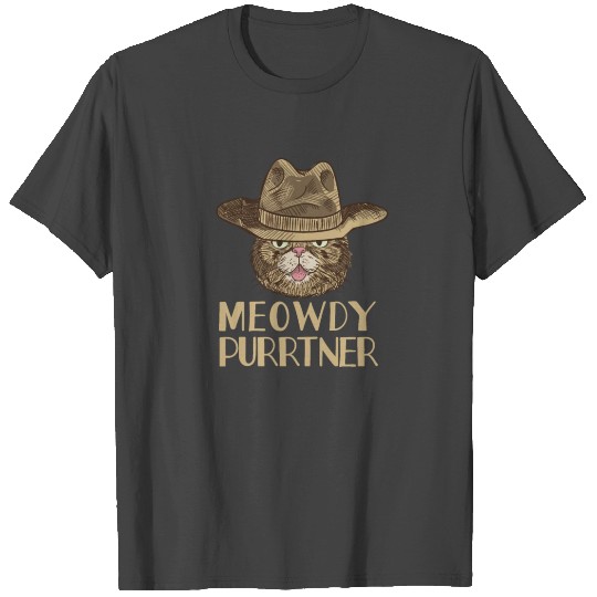 Meowdy Purrtner (Howdy Partner) - Funny Southern T Shirts