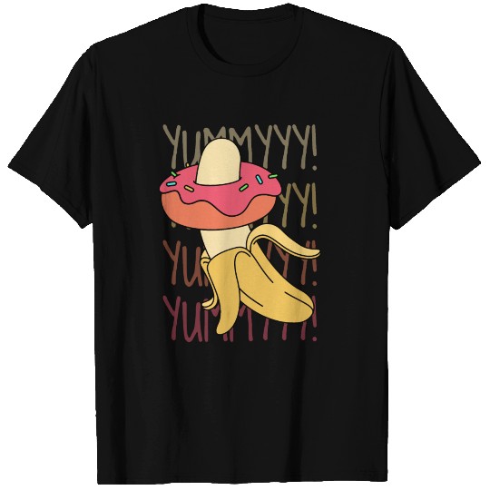 Banana Donut Yummy Delicious Funny T Shirts