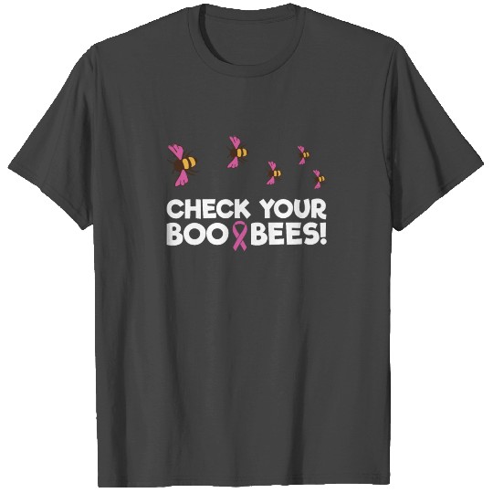 Check Your Boo Bees Halloween Breast Cancer Aware T Shirts
