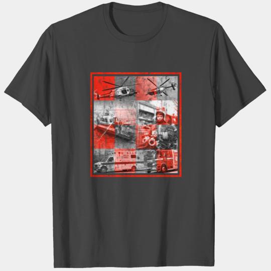 Fire department fire truck emergency vehicles T Shirts