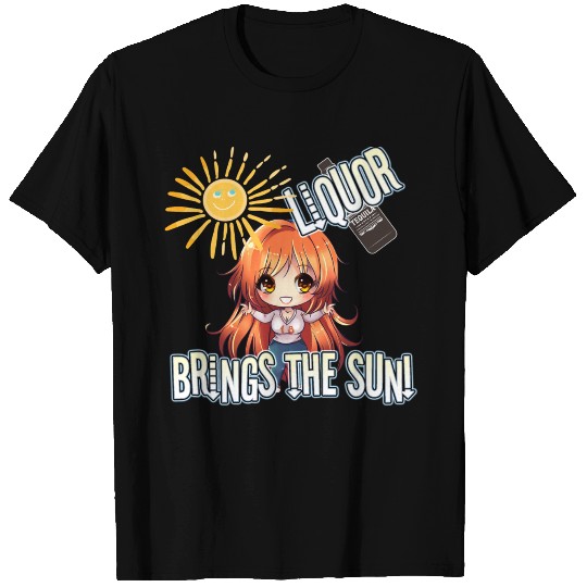 LIQUOR BRINGS THE SUN - CARMEL T Shirts