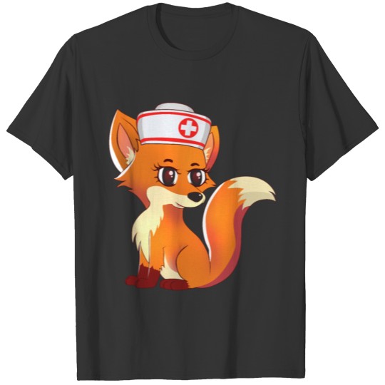 Anime Chibi Fox Nurse International Nurse Day T-shirt