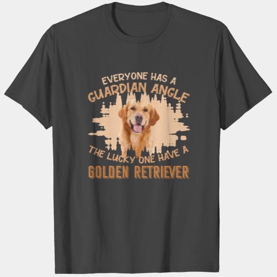 Golden Retriever Dog Guardian Angel T Shirts