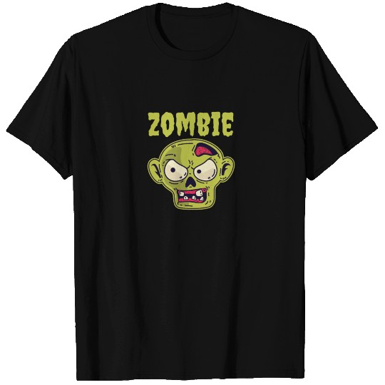 Zombie Face Creepy Halloween T Shirts