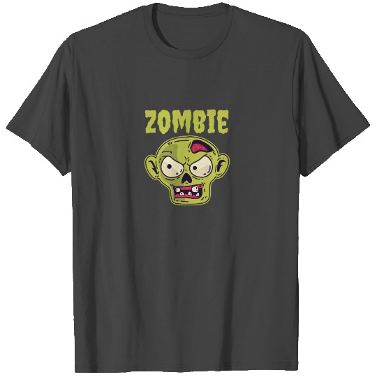 Zombie Face Creepy Halloween T Shirts