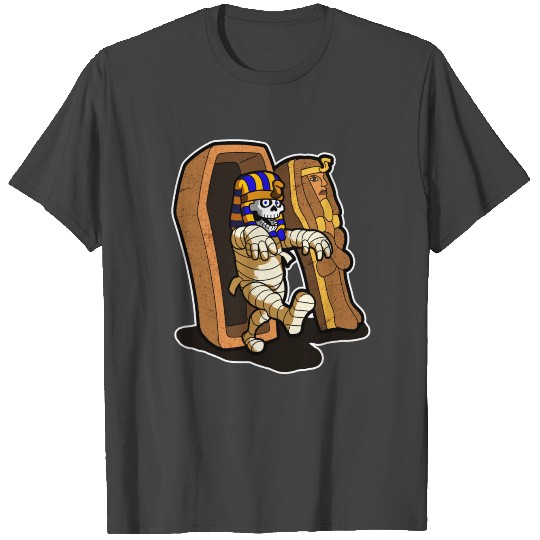 Halloween Mummy Skeleton Pharaoh Scary Costume T Shirts