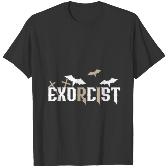 Exorcist Bats Cross T Shirts