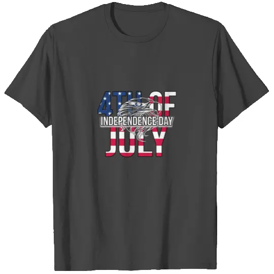 Happy Independence Day 4th July Flag Eagle Women T Shirts