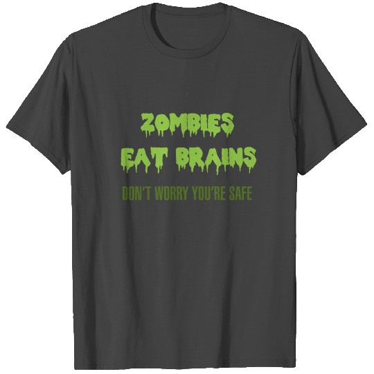 Halloween Zombies Eat Brains Funny Zombie T Shirts