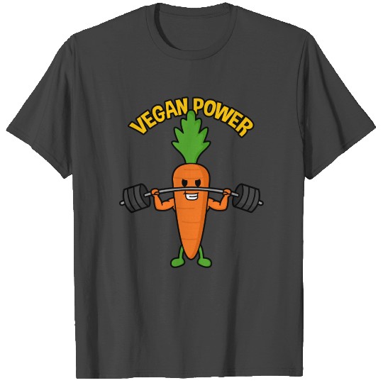 Vegan power CARROT T Shirts