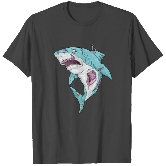 Zombie Shark undead sharks creepy Halloween T Shirts