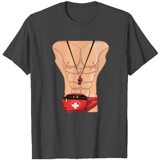 Lifeguard Halloween Costume Beach Cool Guy Dude T Shirts