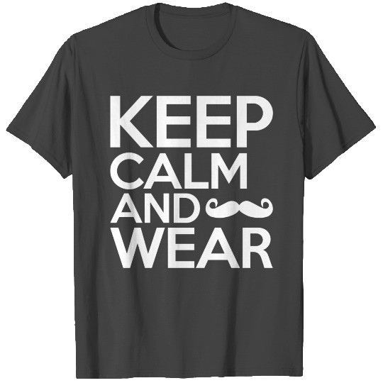 Keep Calm And Mustache Movember Day T Shirts