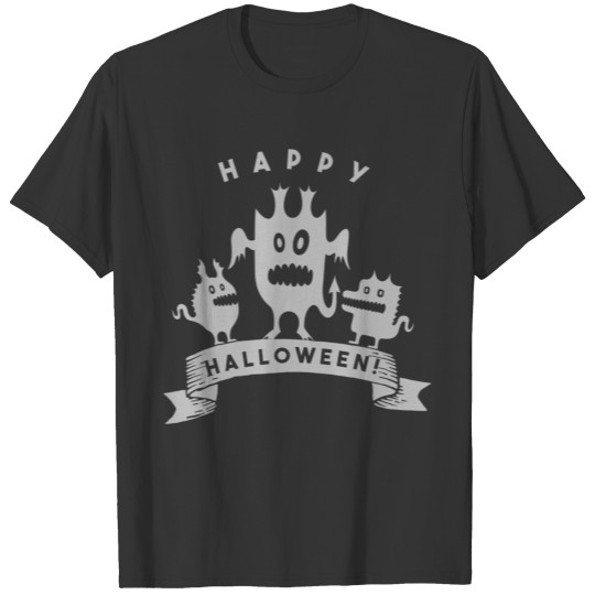 happy halloween monster T-shirt