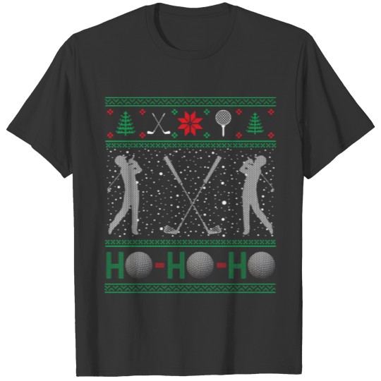 Funny Golf Golfer Golfing Ugly Christmas Xmas T-shirt