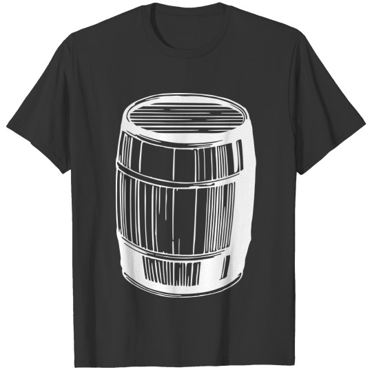 Round wooden barrel T Shirts