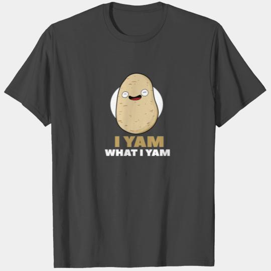I Yam What I Yam Funny Potato Pun Thanksgiving T Shirts